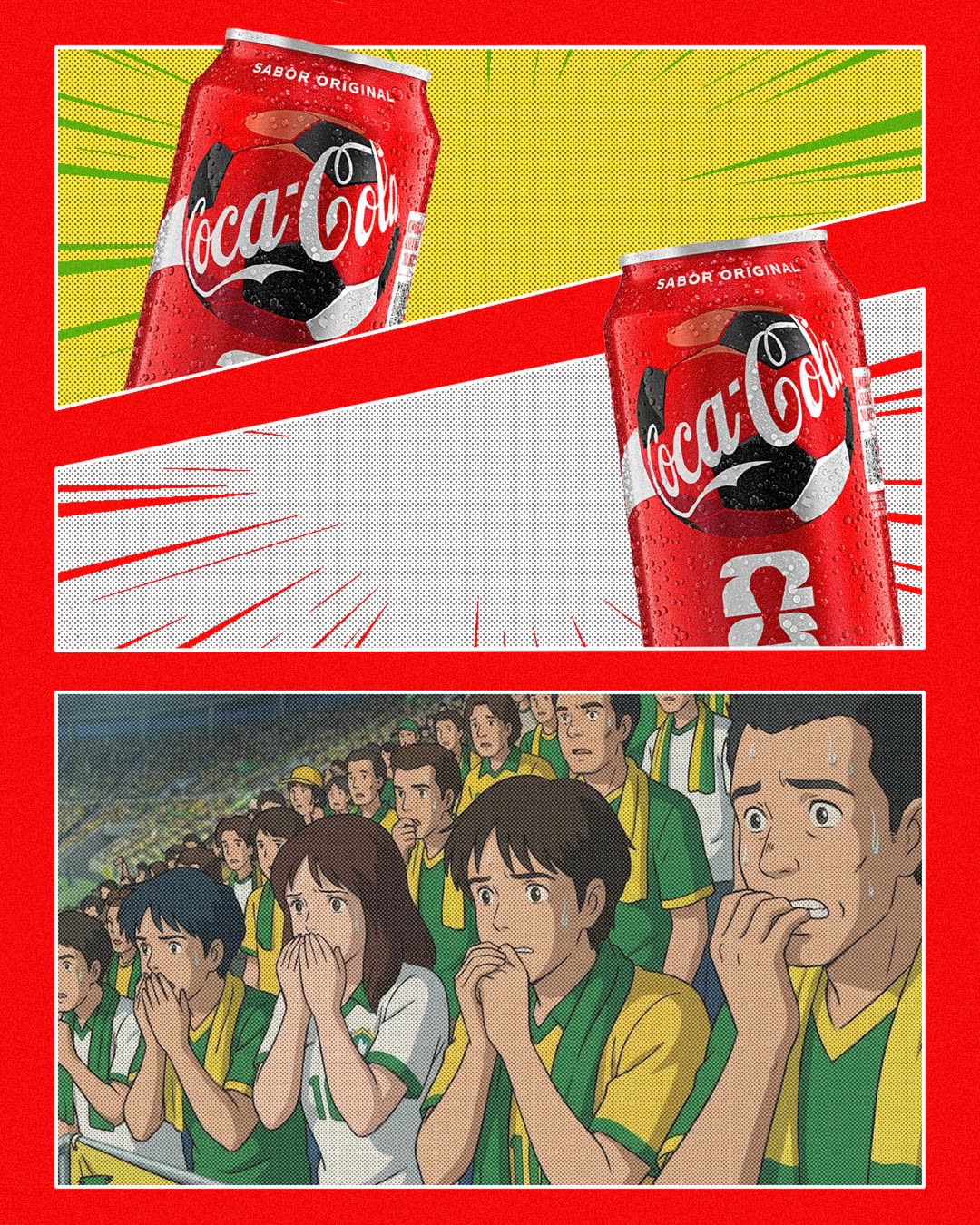 post brasil x japão em estilo mangá